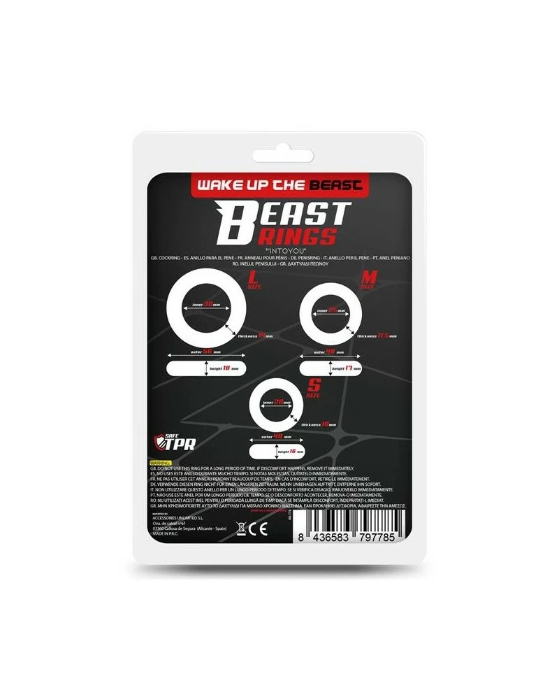 Lot De 3 Cockrings Souples Beast Rings Transparents 8 Lot De 3 Cockrings Souples Beast Rings Transparents – Image 6