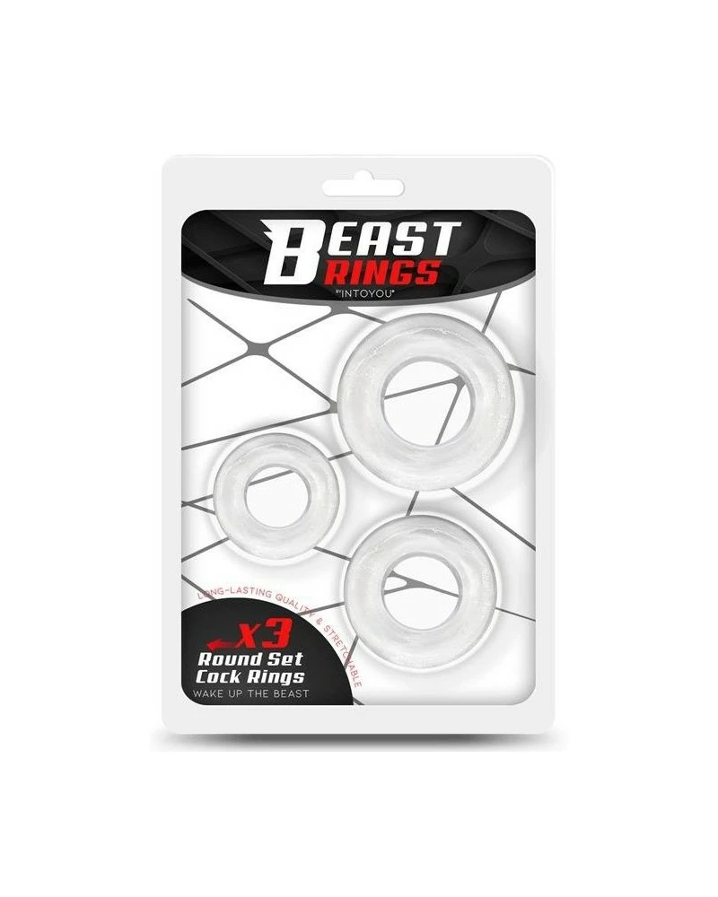 Lot De 3 Cockrings Souples Beast Rings Transparents 4 Lot De 3 Cockrings Souples Beast Rings Transparents – Image 2