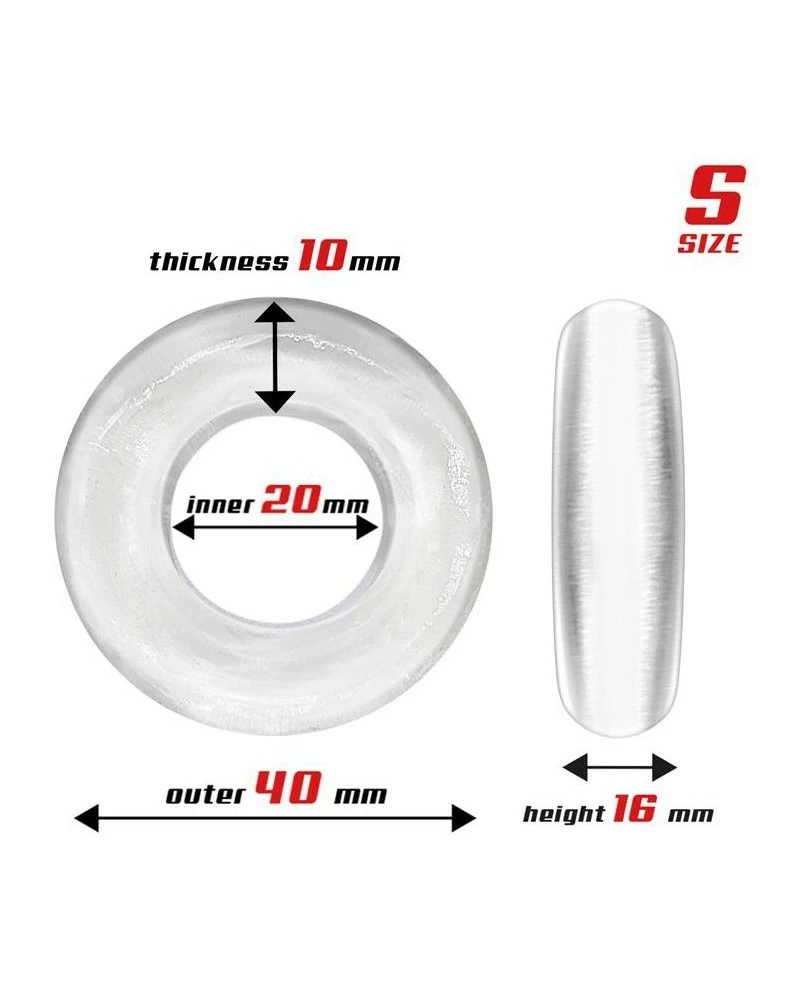 Lot De 3 Cockrings Souples Beast Rings Transparents 5 Lot De 3 Cockrings Souples Beast Rings Transparents – Image 3