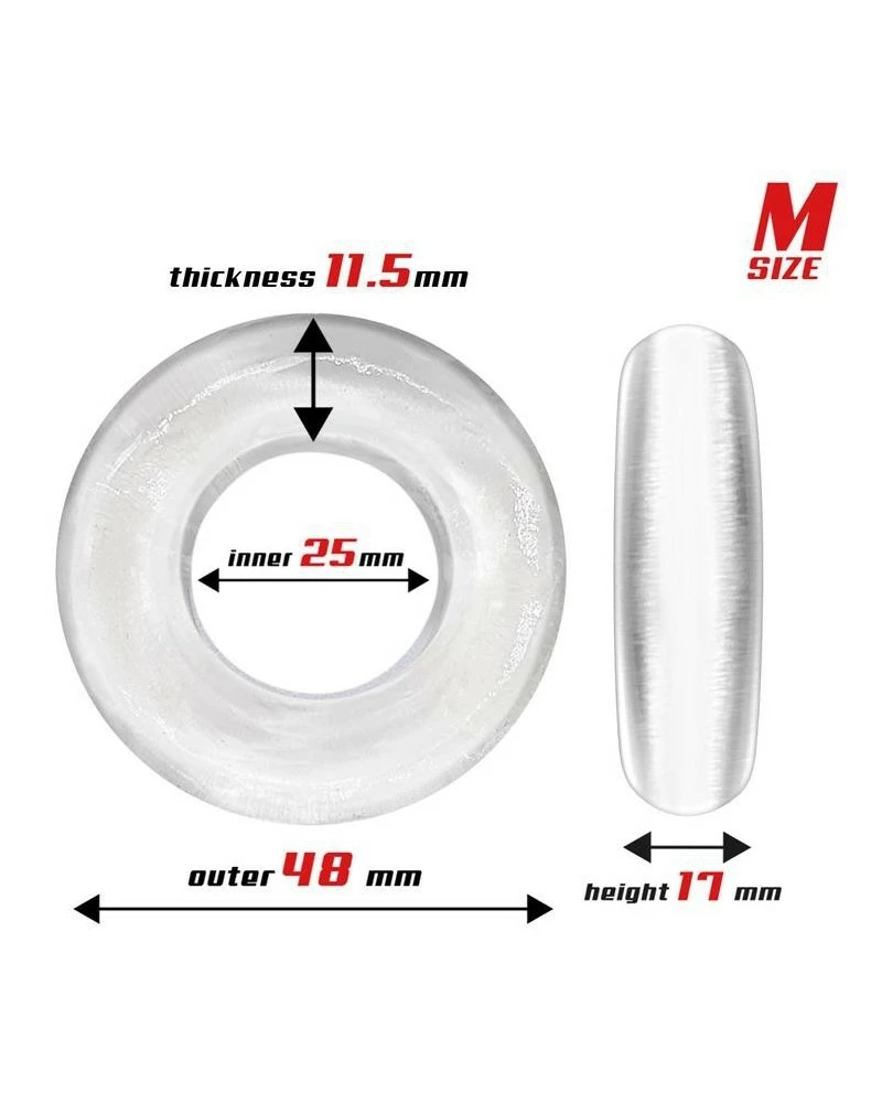 Lot De 3 Cockrings Souples Beast Rings Transparents 6 Lot De 3 Cockrings Souples Beast Rings Transparents – Image 4