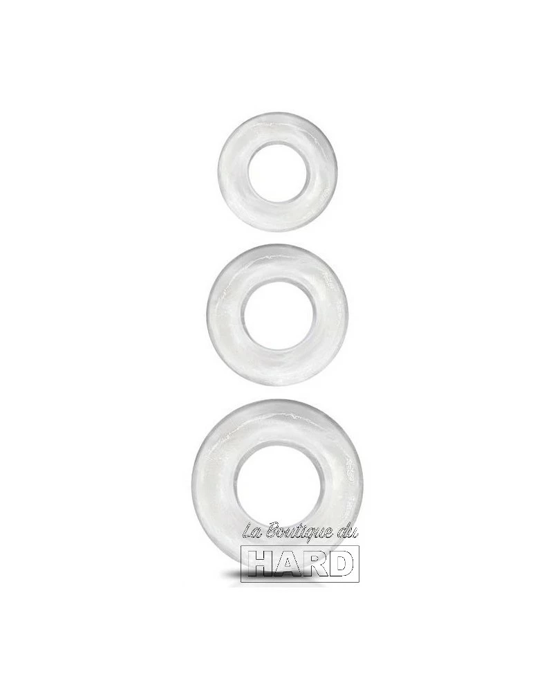 Lot De 3 Cockrings Souples Beast Rings Transparents 3 Lot De 3 Cockrings Souples Beast Rings Transparents