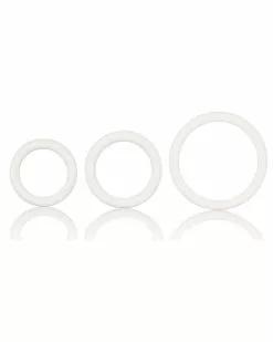 CalExotics Lot De 3 Cockrings Souples Blanc -Cockrings Flexibles Soldes Boutique lot de 3 cockrings souples blanc 6
