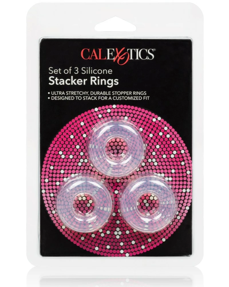 CalExotics Lot De 3 Cockrings Souples Stacker 20mm 4 CalExotics Lot De 3 Cockrings Souples Stacker 20mm – Image 2