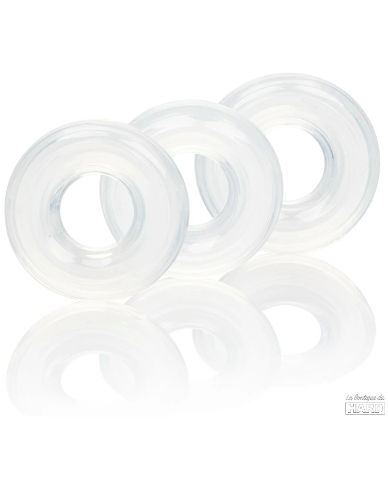 CalExotics Lot De 3 Cockrings Souples Stacker 20mm 3 CalExotics Lot De 3 Cockrings Souples Stacker 20mm