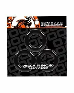Oxballs Lot De 3 Cockrings Willy Rings Noir 5 Oxballs Lot De 3 Cockrings Willy Rings Noir -Cockrings Flexibles Soldes Boutique lot de 3 cockrings willy rings noir 1