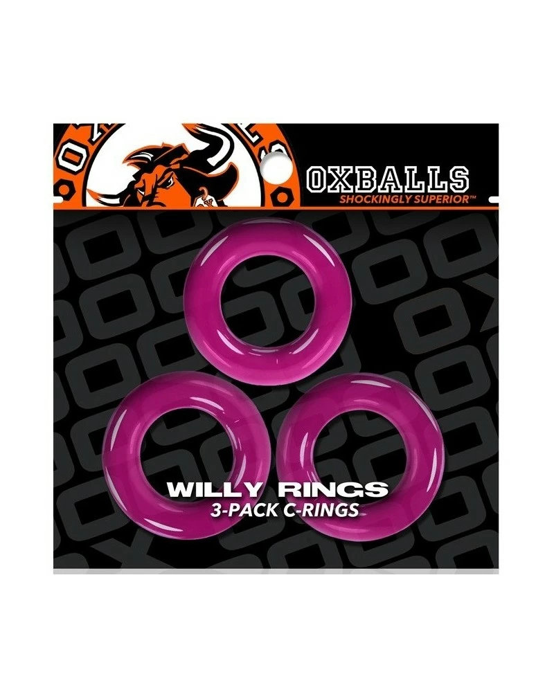 Oxballs Lot De 3 Cockrings Willy Rings Rose 4 Oxballs Lot De 3 Cockrings Willy Rings Rose – Image 2