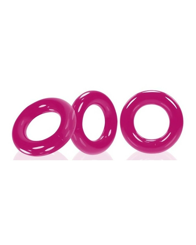 Oxballs Lot De 3 Cockrings Willy Rings Rose 3 Oxballs Lot De 3 Cockrings Willy Rings Rose