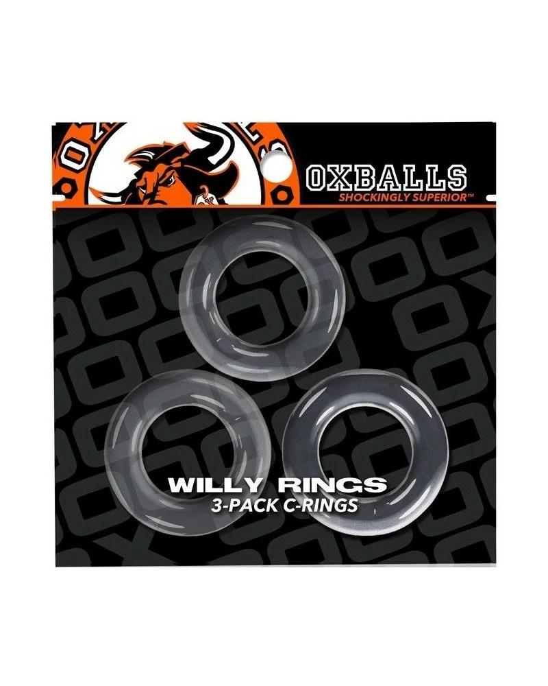 Oxballs Lot De 3 Cockrings Willy Rings Transparents 4 Oxballs Lot De 3 Cockrings Willy Rings Transparents – Image 2