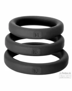 Perfect Fit Lot De 3 Cockrings Xact-Fit S-M