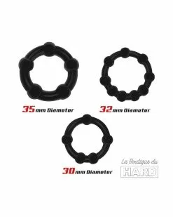 Beast Rings Lot De 3 Mini Cockrings Souples Beaded Set Noirs 9 Beast Rings Lot De 3 Mini Cockrings Souples Beaded Set Noirs -Cockrings Flexibles Soldes Boutique lot de 3 mini cockrings souples beaded set noirs 2