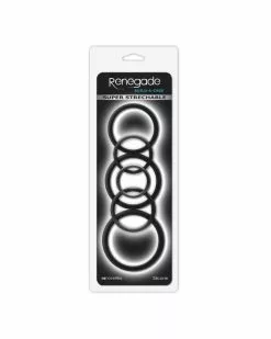 RENEGADE Lot De 6 Cockrings Silicone -Cockrings Flexibles Soldes Boutique lot de 6 cockrings silicone 1