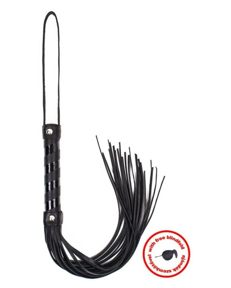 Angel Touch Martinet Avec Lanieres Cuir Fin Noir Taille XXL 3 Angel Touch Martinet Avec Lanieres Cuir Fin Noir Taille XXL