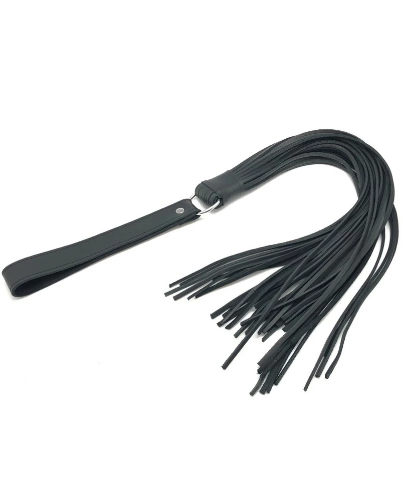 The Red Martinet En Cuir 46 Brins Avec Poignée 75cm 3 The Red Martinet En Cuir 46 Brins Avec Poignée 75cm