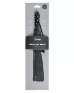 Easytoys Fetish Collection Martinet En Silicone Noir -Cockrings Flexibles Soldes Boutique martinet en silicone noir 1