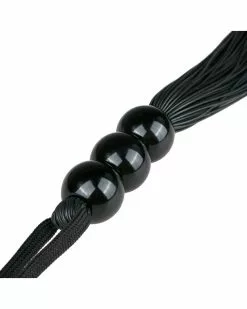 Easytoys Fetish Collection Martinet En Silicone Noir -Cockrings Flexibles Soldes Boutique martinet en silicone noir 3