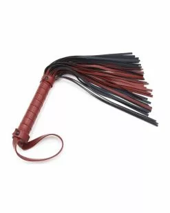 Generique Martinet Flirting Noir Et Rouge 40cm -Cockrings Flexibles Soldes Boutique martinet flirting noir et rouge 40cm 1