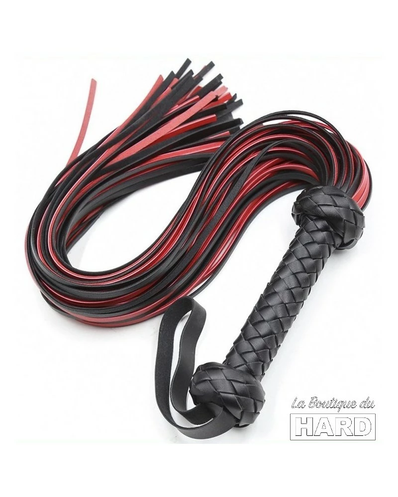 Correct Me Martinet Lofy Whip 65cm Noir-Rouge 3 Correct Me Martinet Lofy Whip 65cm Noir-Rouge