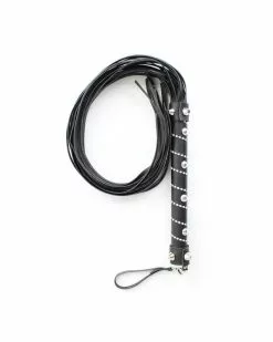 Correct Me Martinet Long Diamond 75cm Noir -Cockrings Flexibles Soldes Boutique martinet long diamond 75cm noir 2