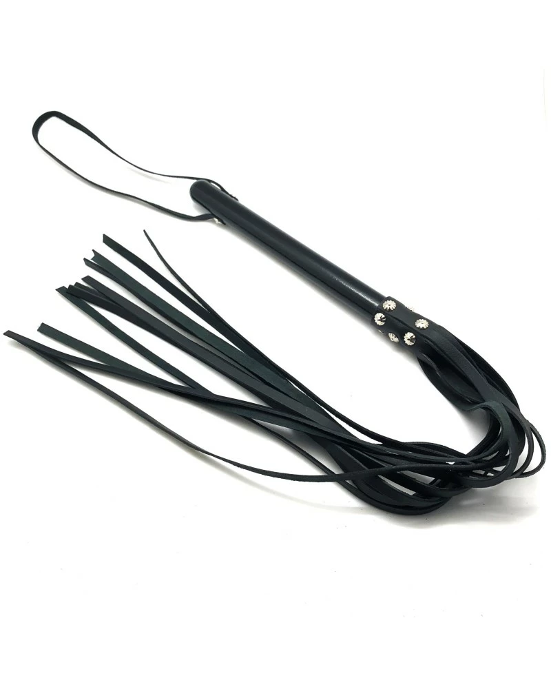 The Red Martinet Long Lanières En Cuir Et Manche En Bois 80cm Noir 4 The Red Martinet Long Lanières En Cuir Et Manche En Bois 80cm Noir – Image 2