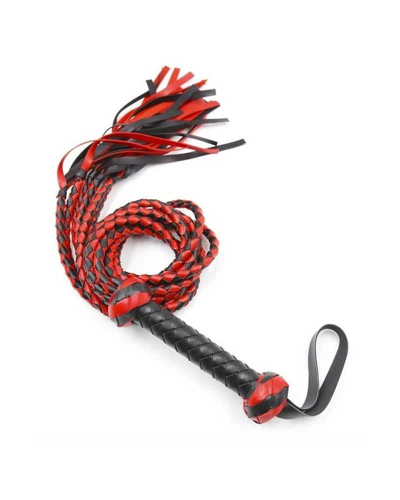 Correct Me Martinet Long Tigress 78cm Noir-Rouge 4 Correct Me Martinet Long Tigress 78cm Noir-Rouge – Image 2