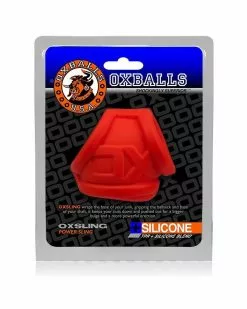 Oxballs Oxsling Cocksling Rouge -Cockrings Flexibles Soldes Boutique oxsling cocksling rouge 1