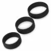 Love Toy Pack De 3 Cockrings Silicone SiliRing Noirs -Cockrings Flexibles Soldes Boutique pack de 3 cockrings silicone siliring noirs