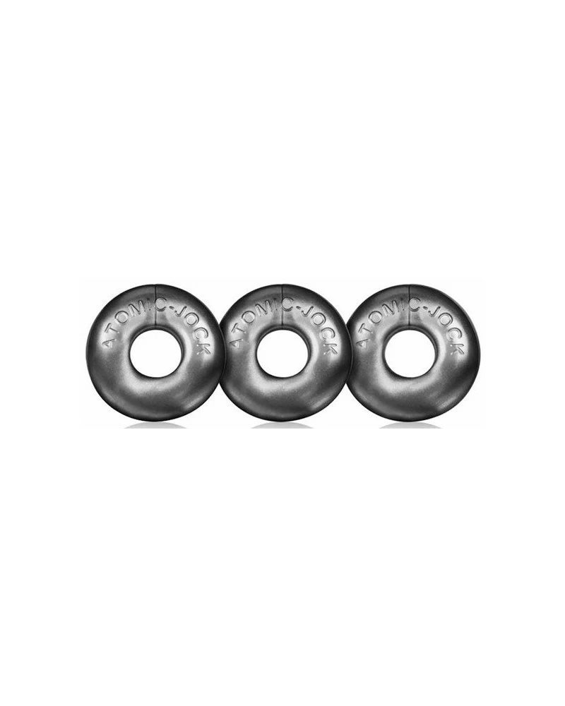 Pack De 3 Mini Cockrings Oxballs Gris 3 Pack De 3 Mini Cockrings Oxballs Gris