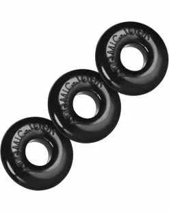 Cockrings Flexibles Soldes Boutique 44 Pack De 3 Mini Cockrings Oxballs Noir