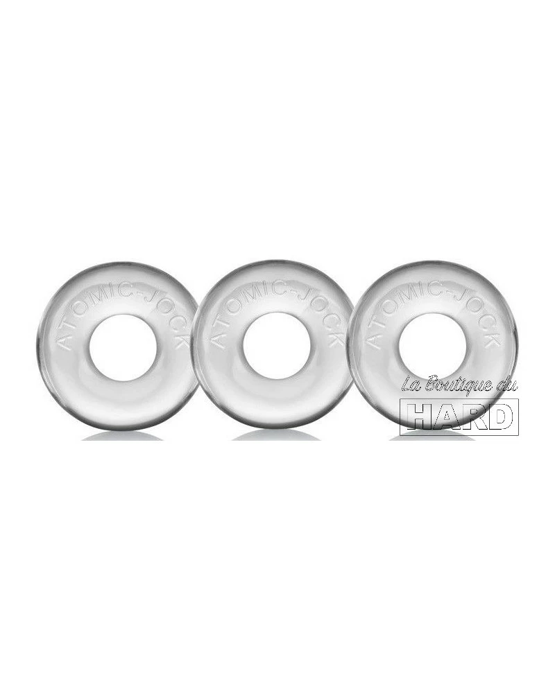 Pack De 3 Mini Cockrings Oxballs Transparents 3 Pack De 3 Mini Cockrings Oxballs Transparents