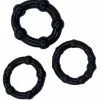 Rude Rider Pack De 3 Mini Cockrings Souples Noirs 1 Rude Rider Pack De 3 Mini Cockrings Souples Noirs -Cockrings Flexibles Soldes Boutique pack de 3 mini cockrings souples noirs