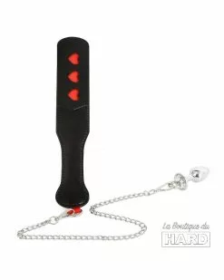Correct Me Paddle Avec Chaîne Et Plug Spank Plug 30cm