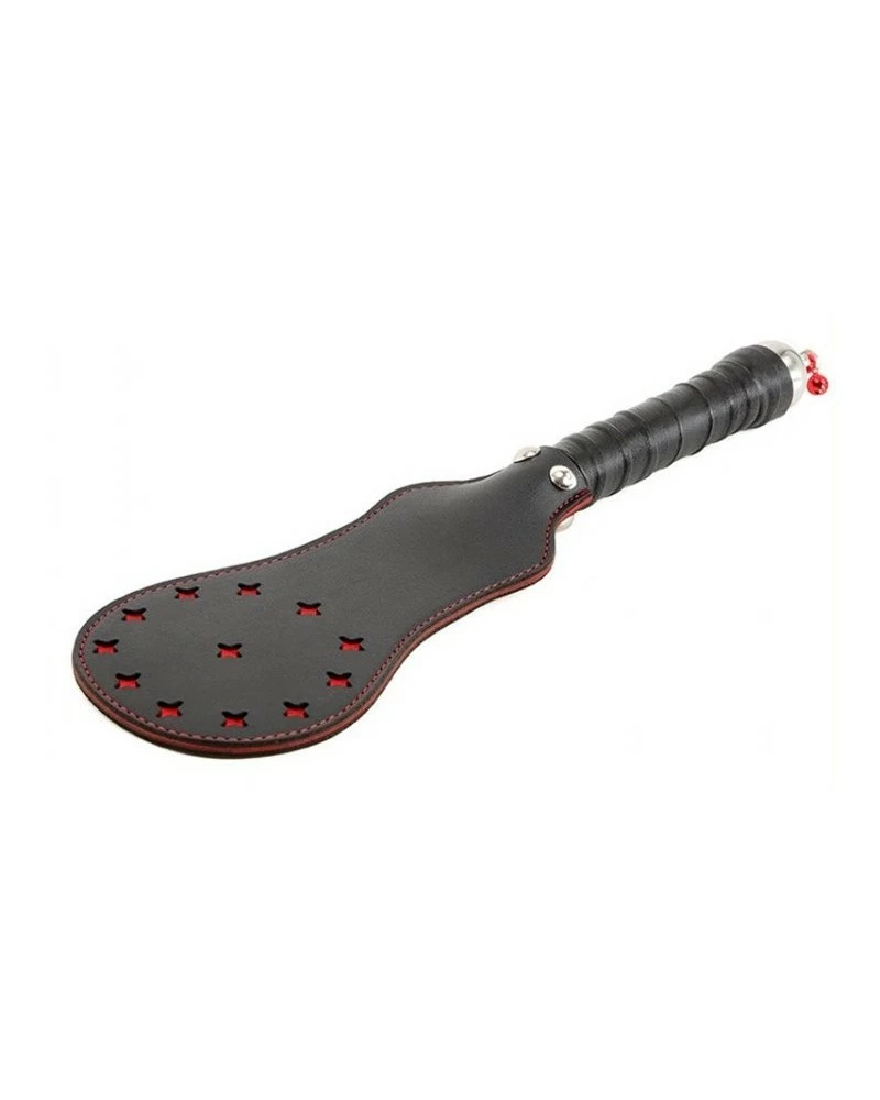 Generique Paddle En Simili Star Noir-rouge 35cm 3 Generique Paddle En Simili Star Noir-rouge 35cm