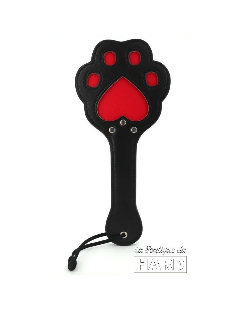 Kinky Puppy Paddle Patte 28 X 13cm Noir-Rouge 3 Kinky Puppy Paddle Patte 28 X 13cm Noir-Rouge