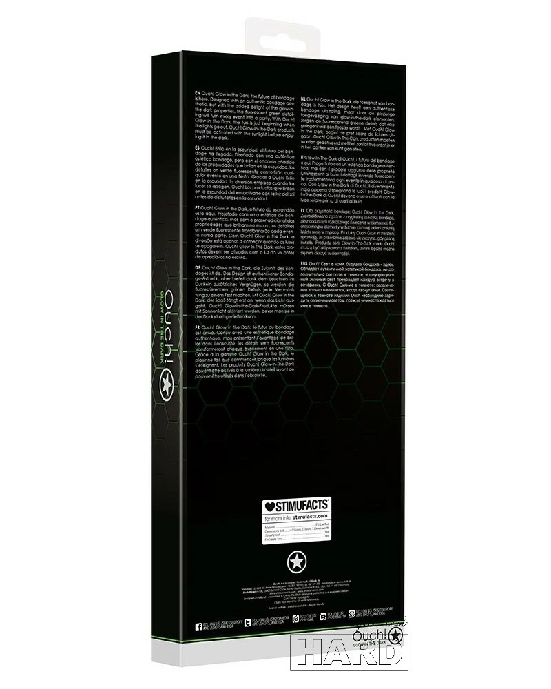 Ouch! Glow Paddle Phosphorescent Round Glow 32cm 7 Ouch! Glow Paddle Phosphorescent Round Glow 32cm – Image 5