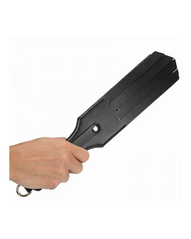 Generique Paddle Simili Triple Thin 32cm Noir 3 Generique Paddle Simili Triple Thin 32cm Noir