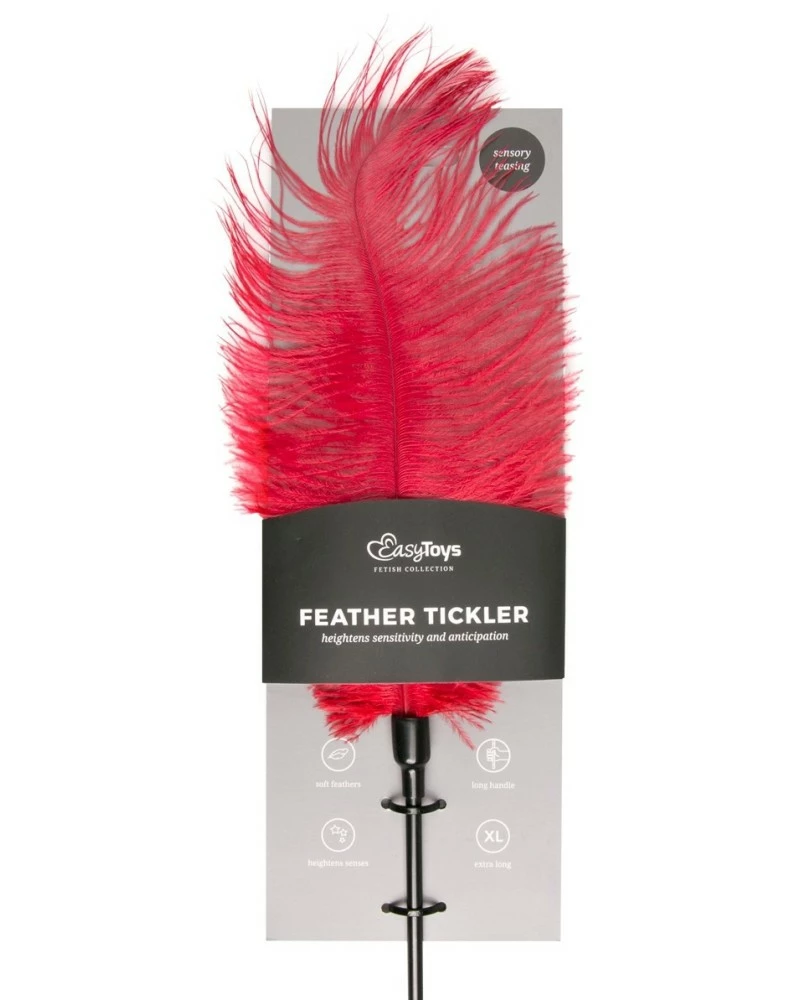 Easytoys Fetish Collection Plumeau Teasing Rouge 56cm 4 Easytoys Fetish Collection Plumeau Teasing Rouge 56cm – Image 2