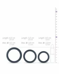 Set De 3 Cockrings Boners Silicone -Cockrings Flexibles Soldes Boutique set de 3 cockrings boners silicone 4