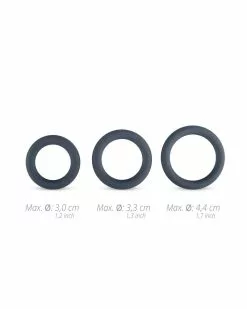 Set De 3 Cockrings Boners Silicone 9mm -Cockrings Flexibles Soldes Boutique set de 3 cockrings boners silicone 9mm 12